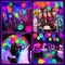 100 Pcs UV Neon Balloons ,Neon Glow Party Balloons UV Black Light Balloons Glow in the dark for Birthday Decorations Wedding Glow Party Supplies Blacklight Reactive Fluorescent Balloons